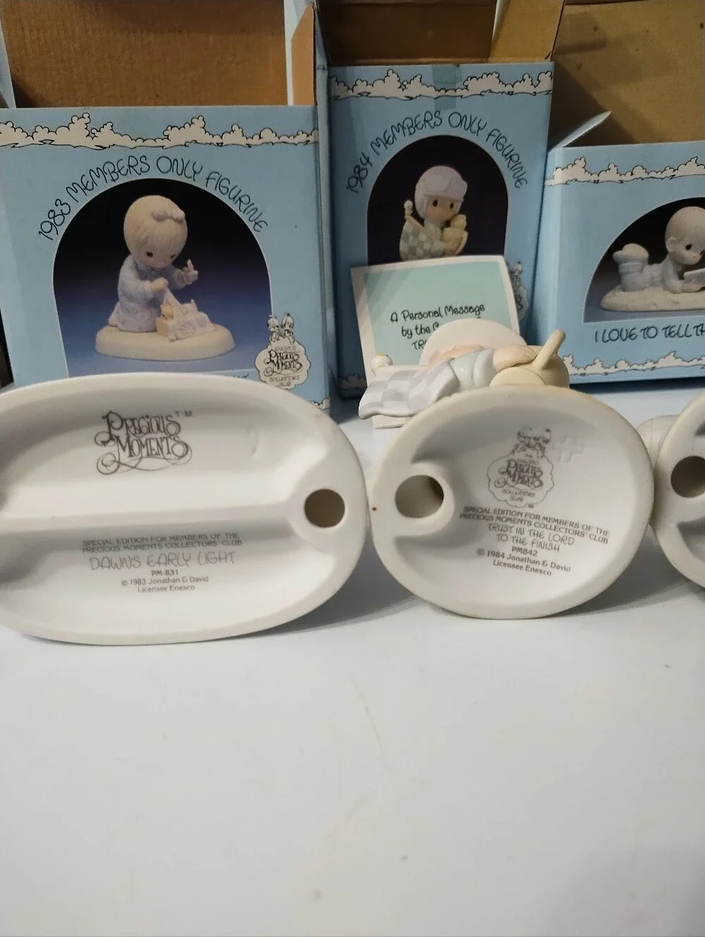 Precious Moments Figurines- #PM 831 & PM 842 & PM 952